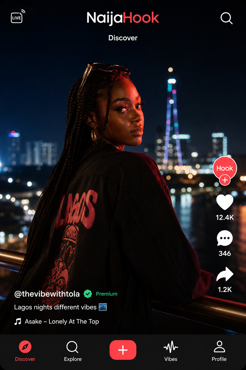 NaijaHook Discover feed on a phone